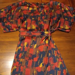 Silky Art Deco Dress